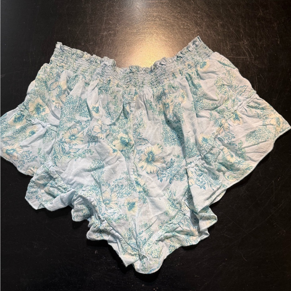 Intimately Free People Floral Ruffle Shorts